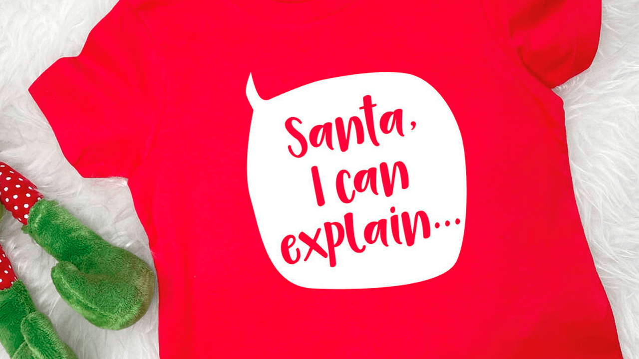 Camiseta de Natal com Frase Engraçada