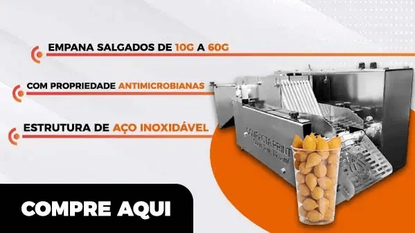 Banner da Máquina de Fazer Salgados Empanadeira Inox 60G