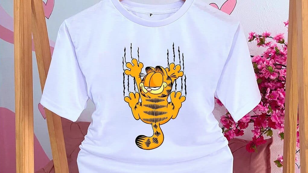 Camiseta Engraçada de Gato
