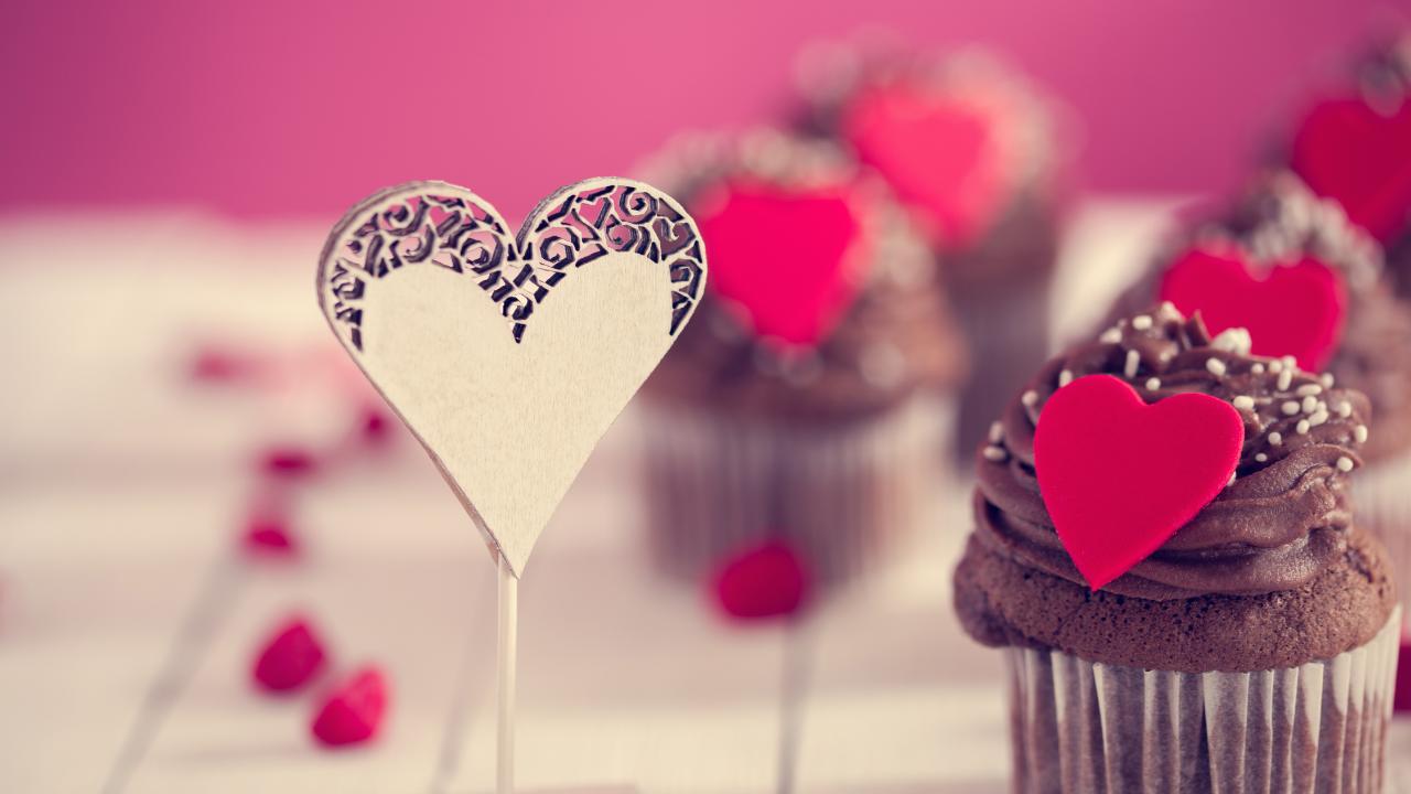 Cupcake para Dia dos Namorados