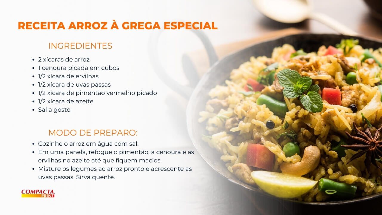 Arroz à Grega Especial