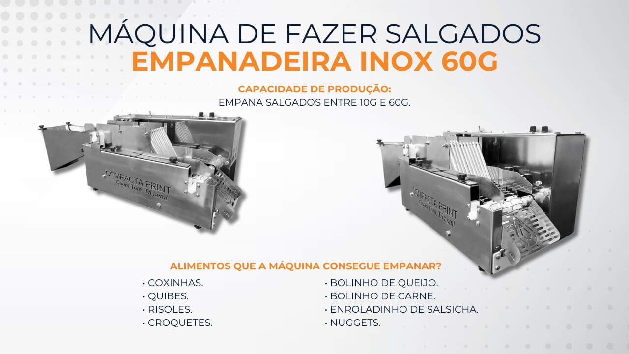 Empanadeira Inox 60G Precisão e Velocidade