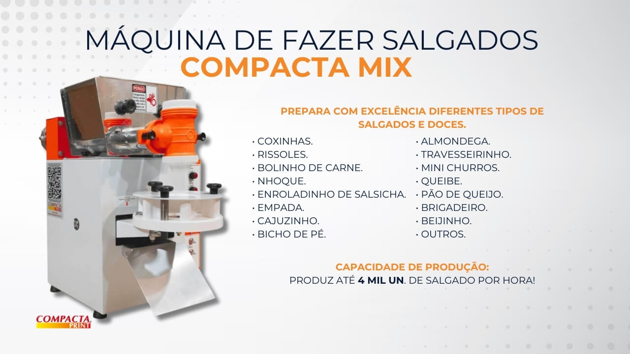 Investir em uma Máquina de Fazer Salgados Compacta Mix