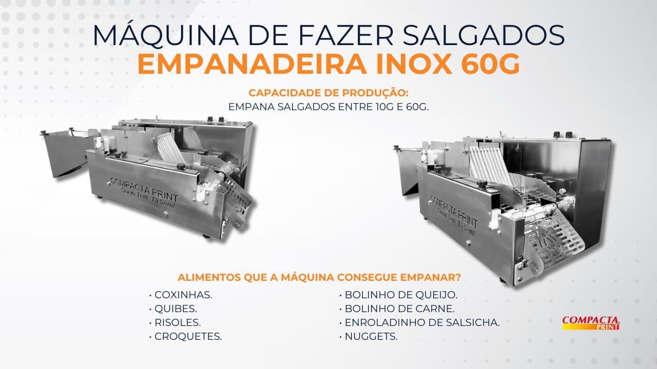 Empanadeira Inox 60G Precisão e Velocidade