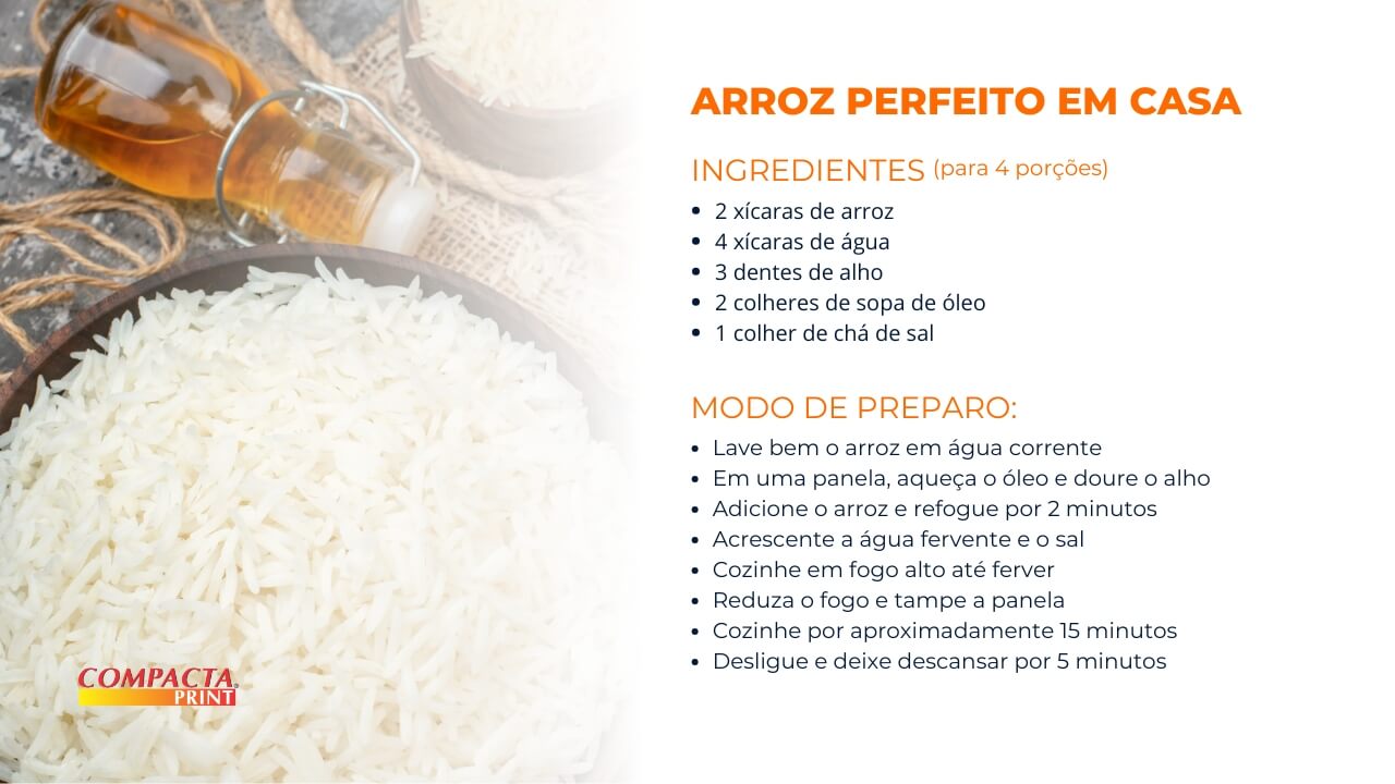 Como fazer o arroz perfeito em casa