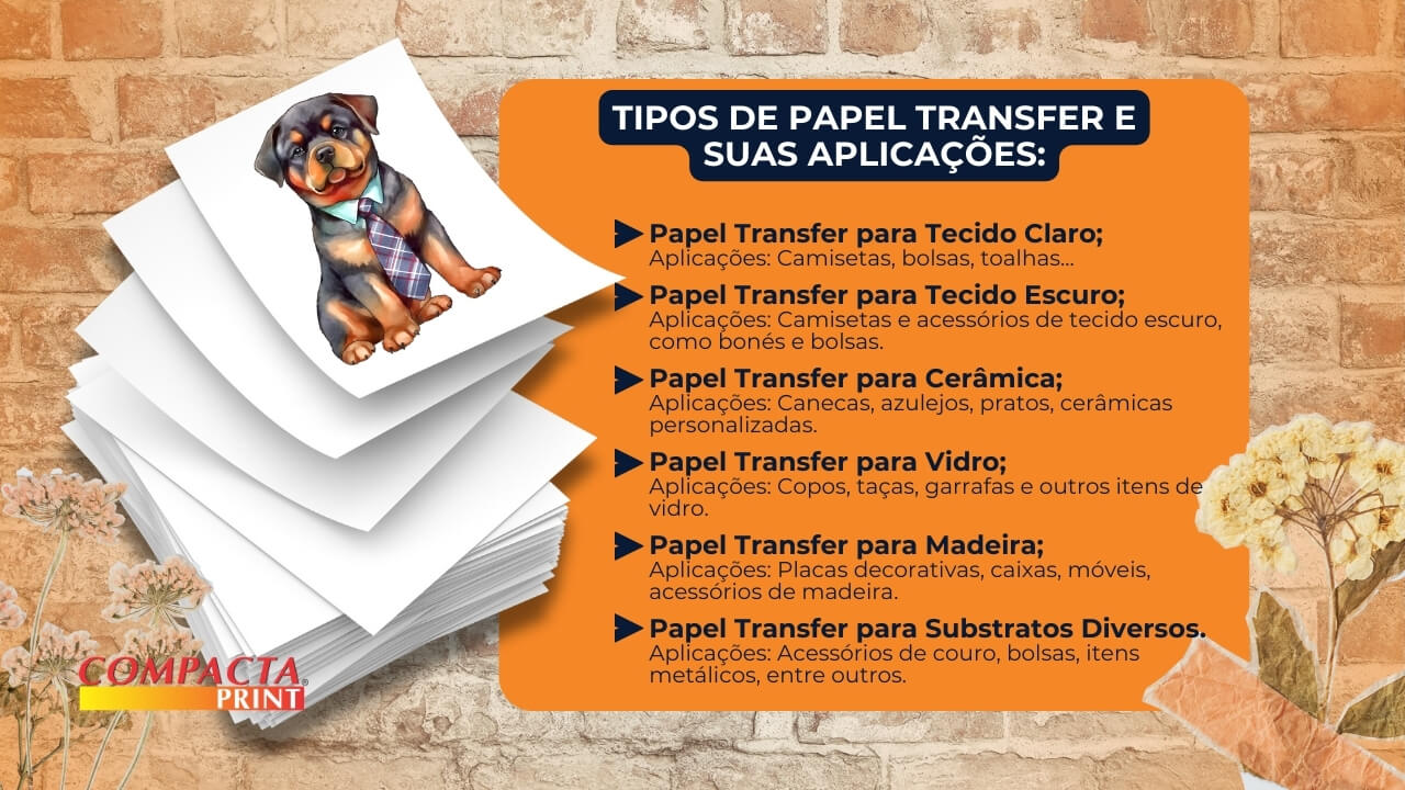 Tipos de Papel Transfer e Suas Aplicações