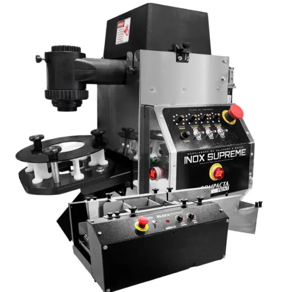 Máquina de Fazer Salgados Inox Supreme + Empanadeira Black Turbo 250G