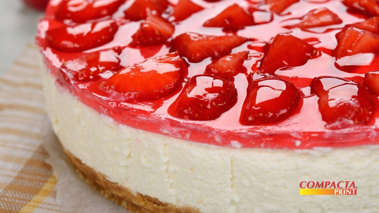 Cheesecake de morango A sobremesa para o Dia das Mães