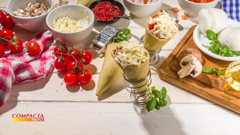 Ingredientes para a massa do cone