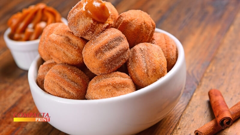 Churros recheados com doce de leite