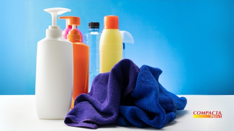 Lavagem com produtos apropriados