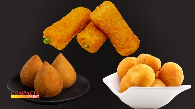 Variações por tipo de salgado (coxinha, risoles, bolinha)