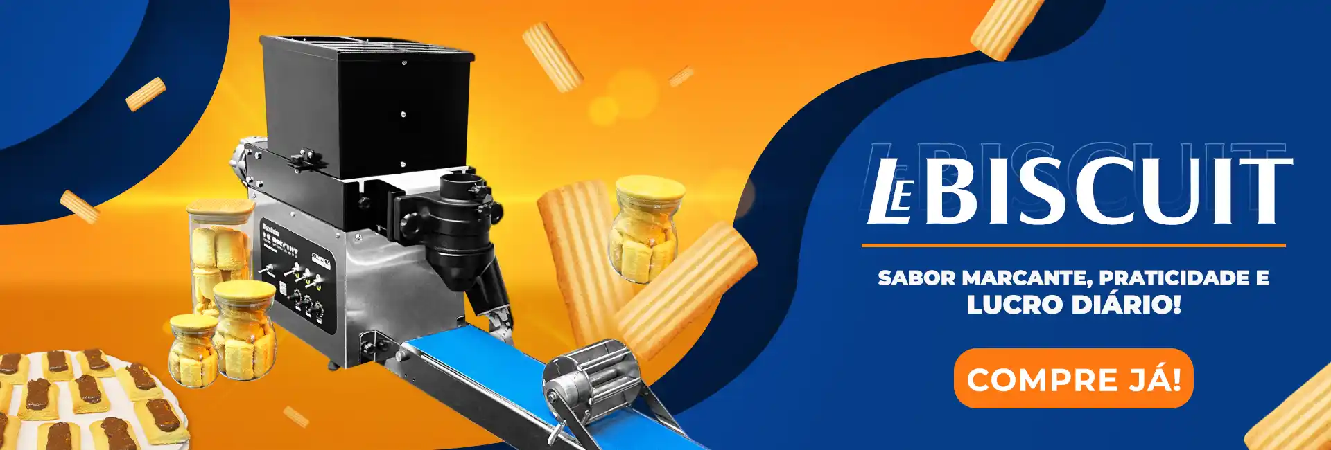 banner le biscuit com insumos