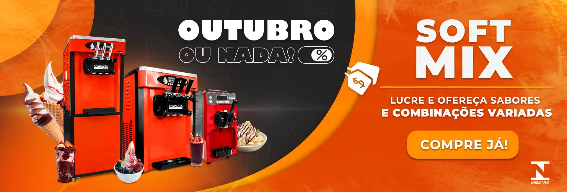 banner sorvetes outubro ou nada