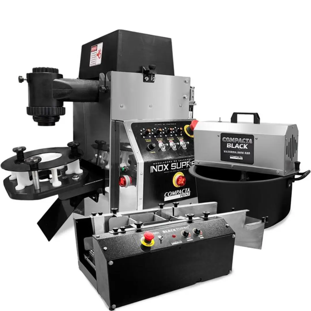 Modeladora Inox Supreme Masseira Black Inox 5kg Empanadeira Black Turbo 250g