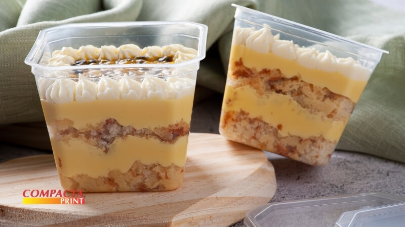 Bolo no Pote de Manga com Creme