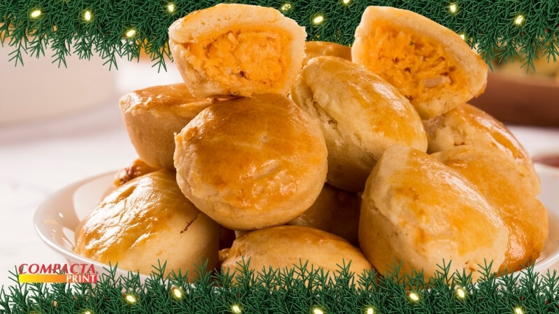 Quiches e empadas natalinas