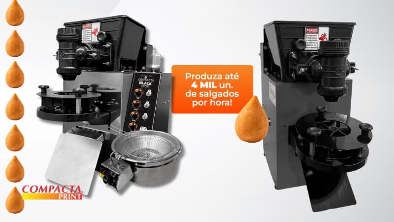 Máquinas de salgados da Compacta Print como aliadas da padronização