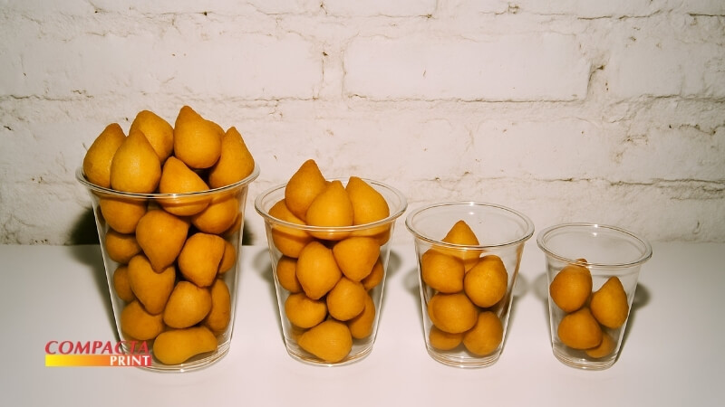 Quantidade por copo e medidas padronizadas