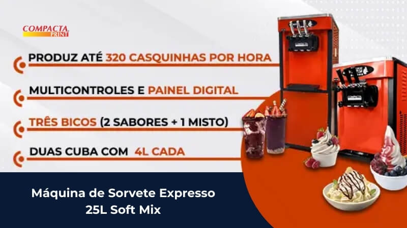 Investimento inicial na máquina de sorvete